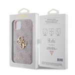Apple iPhone 11 Kılıf Guess PU Deri Büyük Metal Logo Dizaynlı Kapak