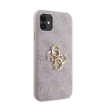 Apple iPhone 11 Kılıf Guess PU Deri Büyük Metal Logo Dizaynlı Kapak