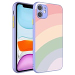 Apple iPhone 11 Kılıf Kamera Korumalı Renkli Temperli Zore X-Cam Kapak