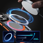 Apple iPhone 11 Kılıf M-safe Şarj Özellikli Renkli Kenar Airbag Şeritli Zore Lamer Kapak