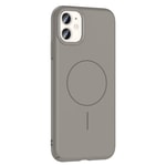 Apple iPhone 11 Kılıf M-safe Şarj Özellikli Zore Ruby Sert Kapak