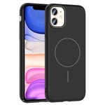 Apple iPhone 11 Kılıf M-safe Şarj Özellikli Zore Ruby Sert Kapak