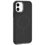 Apple iPhone 11 Kılıf M-Safe Şarj Özellikli Metal Kamera Çerçeveli Zore Edi Silikon Kapak