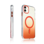 Apple iPhone 11 Kılıf M-safe Şarj Özellikli Transparan Renk Geçişli Zore Toros Kapak