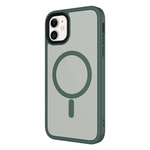 Apple iPhone 11 Kılıf Mat Arka Yüzey Wireless Şarj Özellikli Zore Flet M-safe Kapak