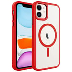 Apple iPhone 11 Kılıf Wireless Şarj Özellikli Zore Krom M-safe Silikon Kapak