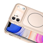 Apple iPhone 11 Kılıf Zore M-Safe Şarj Özellikli Kamera Korumalı Formen Kapak