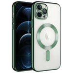Apple iPhone 11 Pro Max Kılıf Kamera Korumalı M-safe Wireless Şarj Özellikli Zore Demre Kapak