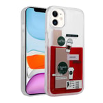 Apple iPhone 12 Kılıf Desenli Sıvılı Zore Drink Silikon Kapak