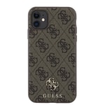 Apple iPhone 12 Kılıf Guess Orjinal Lisanslı M-safe Şarj Özellikli Small 4G Classic Kapak
