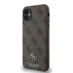 Apple iPhone 12 Kılıf Guess Orjinal Lisanslı M-safe Şarj Özellikli Small 4G Classic Kapak