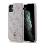 Apple iPhone 12 Kılıf Guess Orjinal Lisanslı M-safe Şarj Özellikli Small 4G Classic Kapak