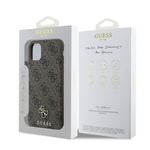 Apple iPhone 12 Kılıf Guess Orjinal Lisanslı M-safe Şarj Özellikli Small 4G Classic Kapak