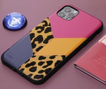 Apple iPhone 12 Kılıf Kajsa Glamorous Serisi Leopard Combo Kapak