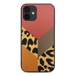 Apple iPhone 12 Kılıf Kajsa Glamorous Serisi Leopard Combo Kapak