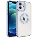 Apple iPhone 12 Kılıf Kamera Korumalı Logo Gösteren Zore Omega Kapak