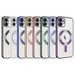 Apple iPhone 12 Kılıf Kamera Korumalı M-safe Wireless Şarj Özellikli Zore Demre Kapak
