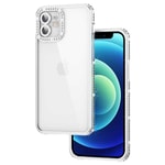Apple iPhone 12 Kılıf Kamera Korumalı Taşlı Zore Mina Kapak