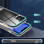 Apple iPhone 12 Kılıf Standlı Şeffaf Silikon Zore L-Stand Kapak