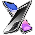 Apple iPhone 12 Kılıf Standlı Şeffaf Silikon Zore L-Stand Kapak