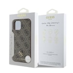 Apple iPhone 12 Pro Kılıf Guess Orjinal Lisanslı M-safe Şarj Özellikli Small 4G Classic Kapak