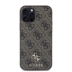 Apple iPhone 12 Pro Kılıf Guess Orjinal Lisanslı M-safe Şarj Özellikli Small 4G Classic Kapak