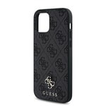 Apple iPhone 12 Pro Kılıf Guess Orjinal Lisanslı M-safe Şarj Özellikli Small 4G Classic Kapak