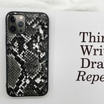 Apple iPhone 12 Pro Kılıf Kajsa Glamorous Serisi Snake Pattern Kapak