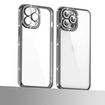 Apple iPhone 12 Pro Kılıf Kamera Korumalı Taşlı Zore Mina Kapak