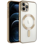 Apple iPhone 12 Pro Kılıf Kamera Korumalı M-safe Wireless Şarj Özellikli Zore Demre Kapak