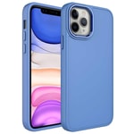 Apple iPhone 12 Pro Kılıf Metal Çerçeve ve Buton Tasarımlı Silikon Zore Luna Kapak