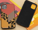 Apple iPhone 12 Pro Max Kılıf Kajsa Glamorous Serisi Leopard Combo Kapak