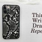 Apple iPhone 12 Pro Max Kılıf Kajsa Glamorous Serisi Snake Pattern Kapak