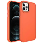 Apple iPhone 12 Pro Max Kılıf Metal Çerçeve ve Buton Tasarımlı Sert Zore Botox Kapak