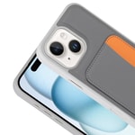 Apple iPhone 13 Kılıf Kartlıklı Zore X-Kart Silikon Kapak