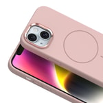 Apple iPhone 13 Kılıf M-Safe Şarj Özellikli Metal Kamera Çerçeveli Zore Edi Silikon Kapak