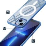 Apple iPhone 13 Kılıf Wireless Şarj Özellikli Zore Krom M-safe Silikon Kapak