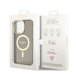 Apple iPhone 13 Pro Kılıf GUESS M-safe Şarj Özellikli Glitter Kapak