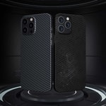 Apple iPhone 13 Pro Kılıf M-safe Özellikli Karbon Fiber Benks Essential Kevlar Kapak