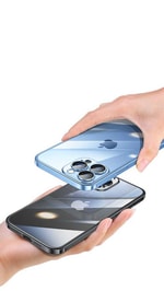 Apple iPhone 13 Pro Kılıf Sert PC Renkli Çerçeveli Zore Riksos Kapak