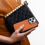 Apple iPhone 13 Pro Kılıf Wiwu Genuine Leather Plastic Calfskin Orjinal Deri Kapak
