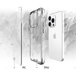 Apple iPhone 13 Pro Kılıf Zore Şeffaf Ultra İnce Airbag Tasarımlı Okka Kapak