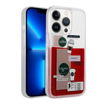 Apple iPhone 13 Pro Max Kılıf Desenli Sıvılı Zore Drink Silikon Kapak