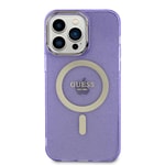 Apple iPhone 13 Pro Max Kılıf GUESS M-safe Şarj Özellikli Glitter Kapak