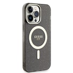 Apple iPhone 13 Pro Max Kılıf GUESS M-safe Şarj Özellikli Glitter Kapak