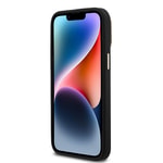 Apple iPhone 13 Pro Max Kılıf Guess Orjinal Lisanslı PU Deri 4G Desenli Metal Büyük 4G ve Yazı Logolu Kamera Standlı Kapak