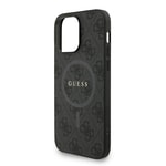 Apple iPhone 13 Pro Max Kılıf Guess Orjinal Lisanslı M-safe Şarj Özellikli PU Deri Bilek Askı İpli Yazı Logolu Kapak