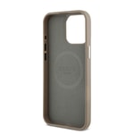 Apple iPhone 13 Pro Max Kılıf Guess Orjinal Lisanslı M-safe Şarj Özellikli Grained Triangle Kapak
