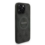 Apple iPhone 13 Pro Max Kılıf Guess Orjinal Lisanslı M-safe Şarj Özellikli PU Deri Bilek Askı İpli Yazı Logolu Kapak