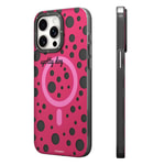Apple iPhone 13 Pro Max Kılıf M-safe Şarj Özellikli Polka Dot Desenli Youngkit Spots Serisi Kapak